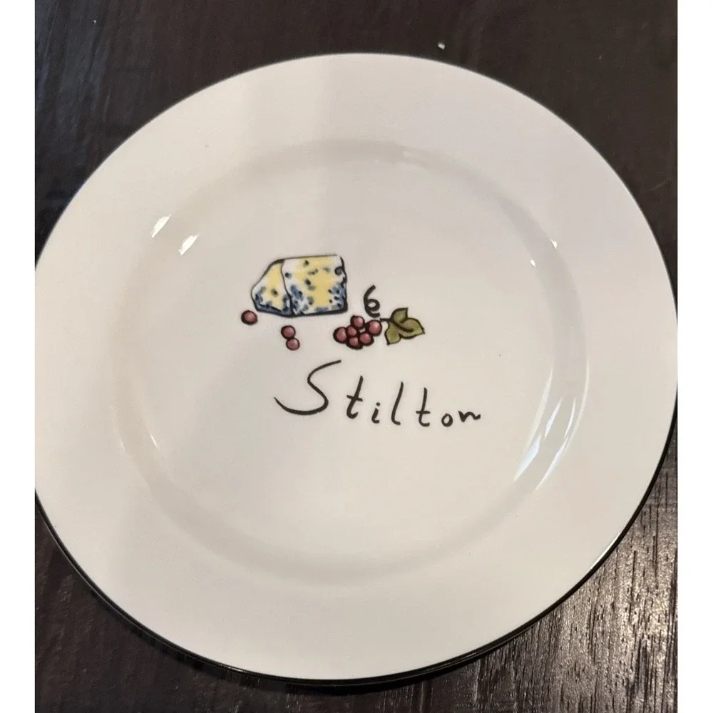 Pottery Barn‎ Cocktail Salad Plates Plate Cheese 7.5 Inch Set of 4 READ